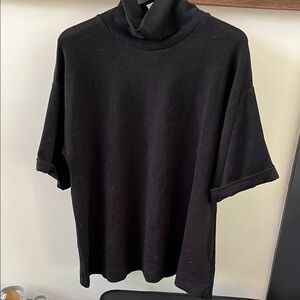 Hatch Black Turtleneck Top